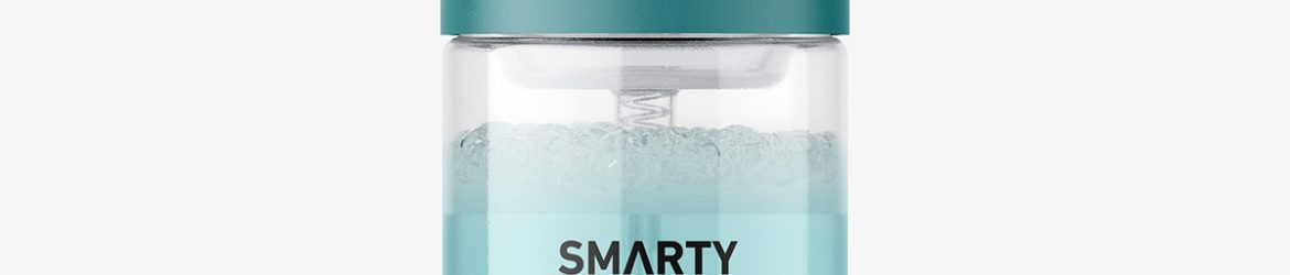 Clear foamer bottle mockup