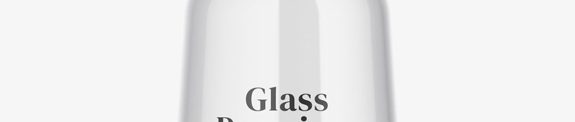 Clear gin bottle mockup Clear gin bottle mockup