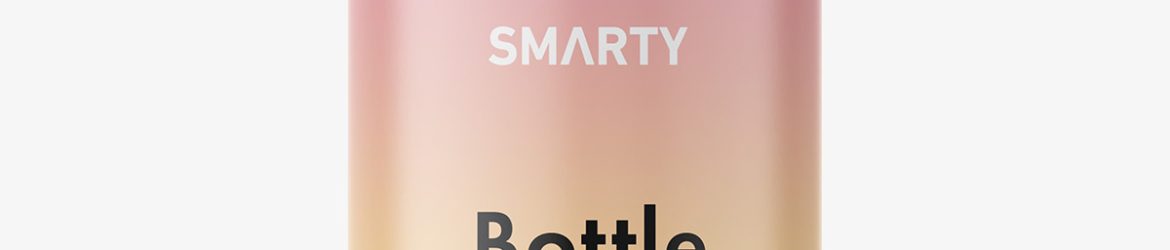 Clear injection bottle mockup