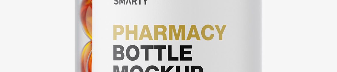 Clear jar with fish oil capsules mockupy