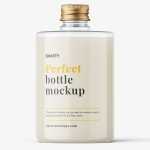 Clear lotion screw cap bottle mockup - Free PSD Download Clear lotion screw cap bottle mockup