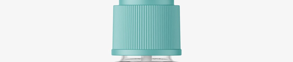 Clear nasal spray bottle mockup