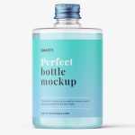 Clear screw cap bottle mockup - Free PSD Download Clear screw cap bottle mockup