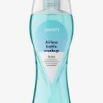 Clear shampoo bottle mockup