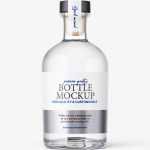 Clear spirit bottle mockup - Free PSD Download Clear spirit bottle mockup