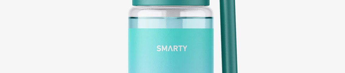 Clear throat bottle mockup