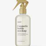 Clear trigger spray bottle mockup - Free PSD Download Clear trigger spray bottle mockup