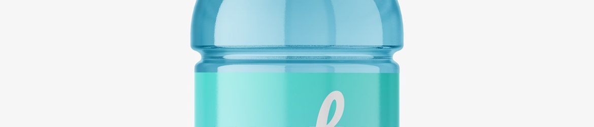 Clear water bottle mockup Clear water bottle mockup