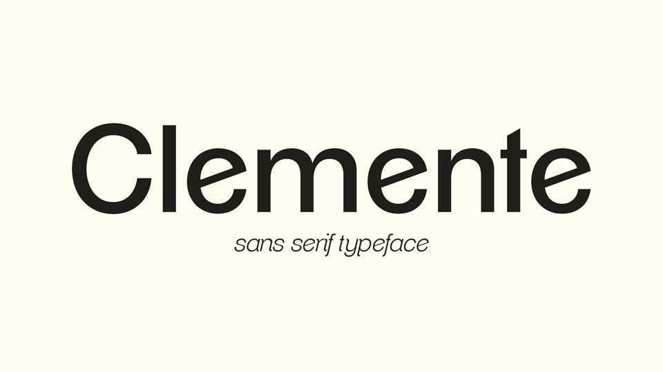 Clemente Font Family › Fontesk
