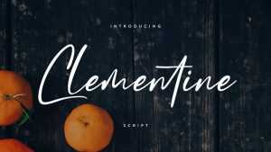 Clementine Script › Fontesk
