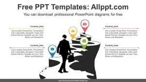 Cliff Road PowerPoint Diagram
