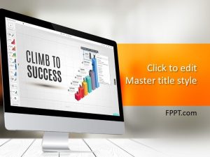 Climb To Success PowerPoint Template