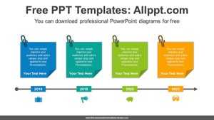 Clip Paper Card PowerPoint Diagram