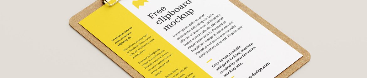 Clipboard mockup