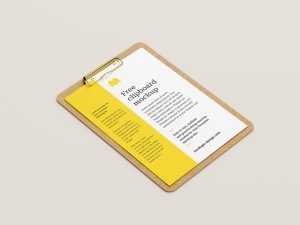 Clipboard mockup