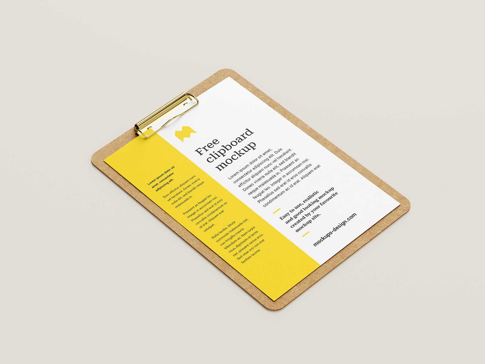 Clipboard mockup