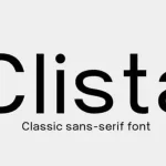 Clista Sans Serif font