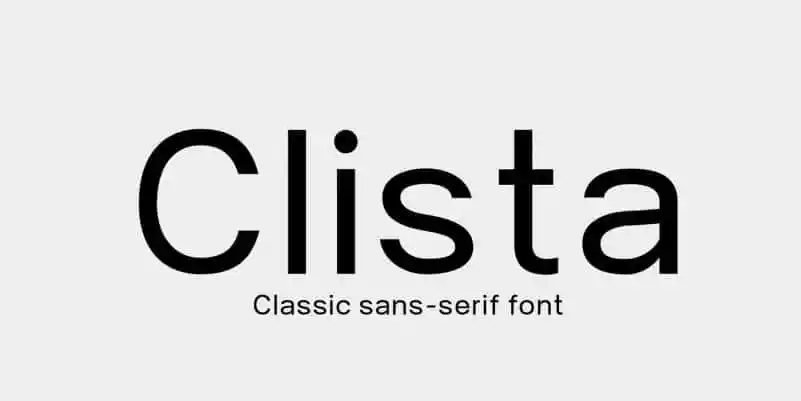 Clista Sans Serif font