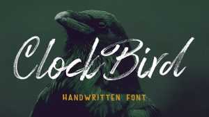 Clock Bird Font › Fontesk