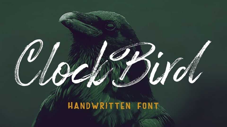 Clock Bird Font › Fontesk