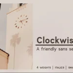 Clockwise Font - Fonte Grátis Clockwise Font