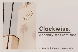Clockwise Font