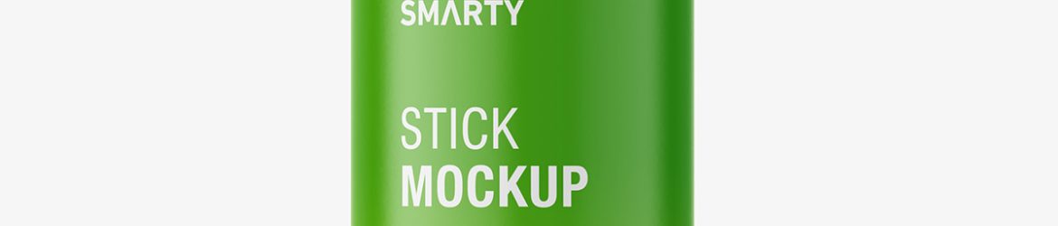 Closed deo stick mockup / glossy
