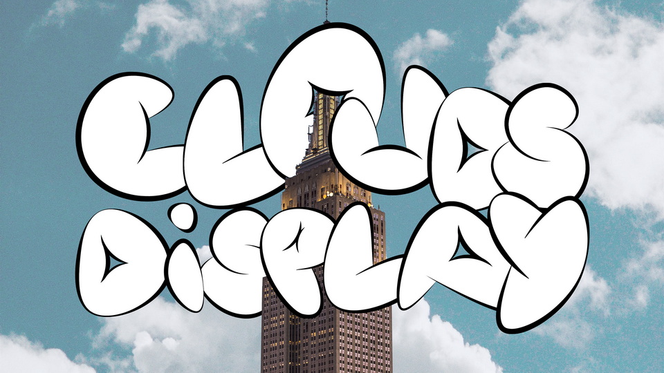 Clouds Display Font › Fontesk