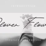 Clover Flower Handwritten Font