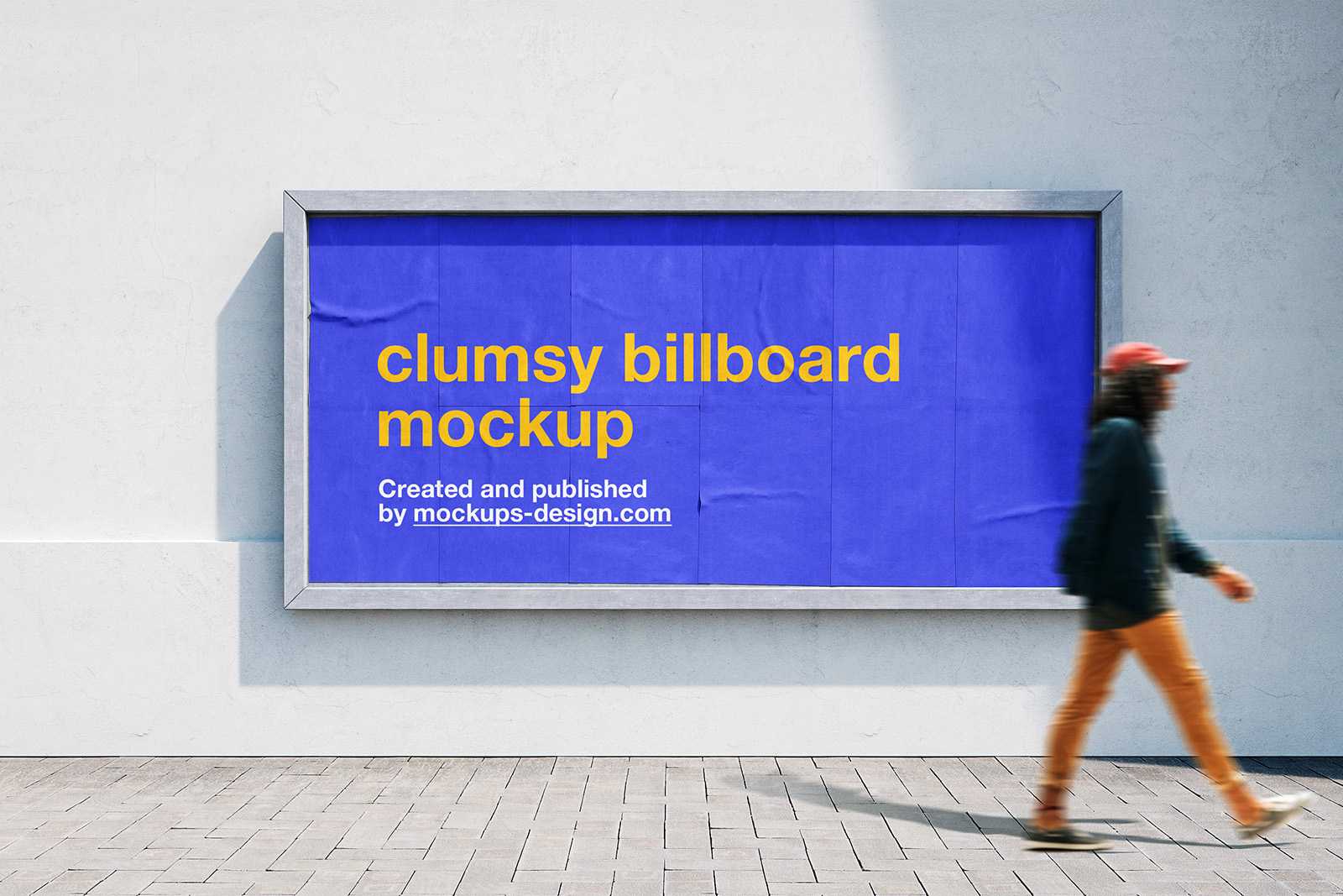 Clumsy billboard mockup - Instant Download
