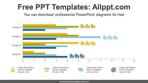Clustered Bar Charts PowerPoint Diagram