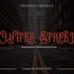 Clutter Street Display Font - Fonte Grátis Clutter Street Display Font