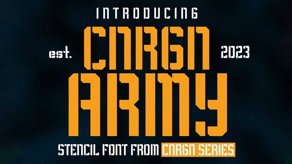 CNRGN Army Font › Fontesk