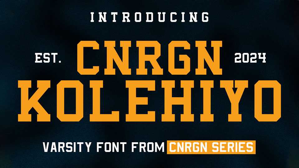 CNRGN Kolehiyo Font › Fontesk