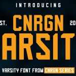 CNRGN Varsity Font › Fontesk