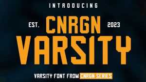 CNRGN Varsity Font › Fontesk