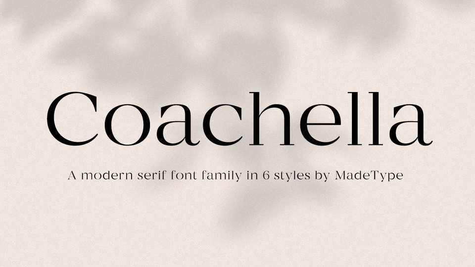 Coachella Font Family › Fontesk