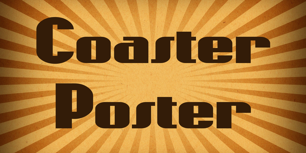 Coaster Poster Font