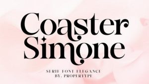 Coaster Simone Font › Fontesk