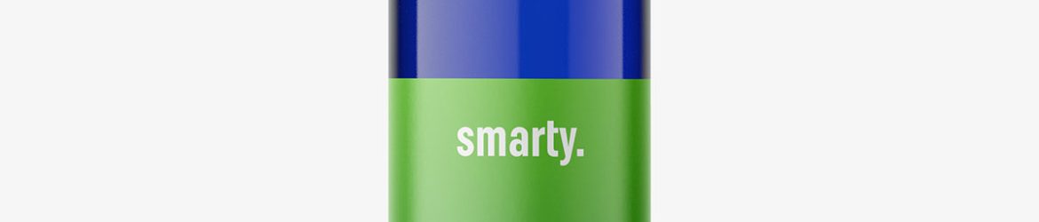 Cobalt bottle mockup / 10ml