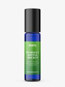 Cobalt bottle mockup / 10ml