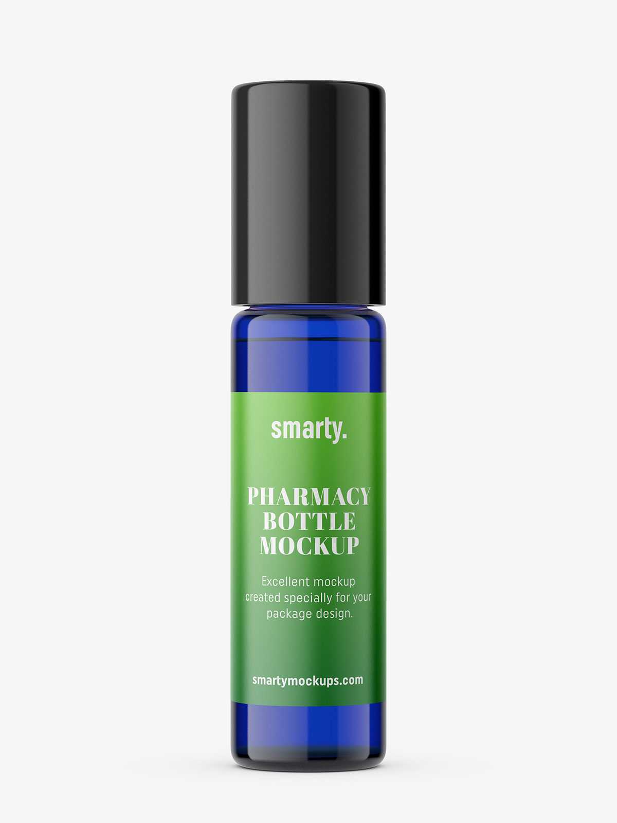 Cobalt bottle mockup / 10ml