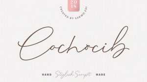Cochocib Script Font › Fontesk