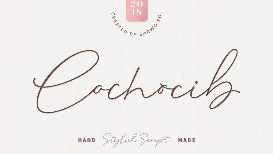 Cochocib Script Font › Fontesk