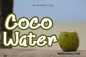 Coco Water Display Font