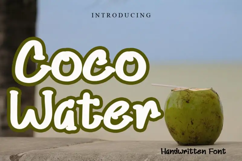Coco Water Display Font