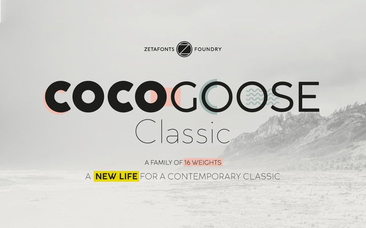 Cocogoose Classic Font Famly