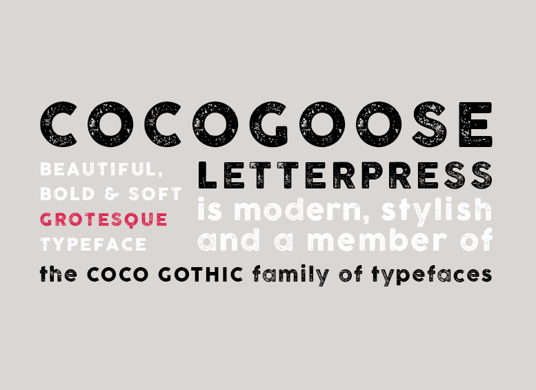 COCOGOOSE LETTERPRESS Font
