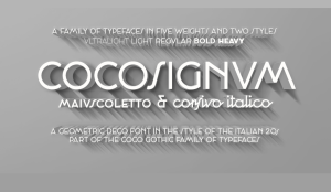 Cocosignum Font Family