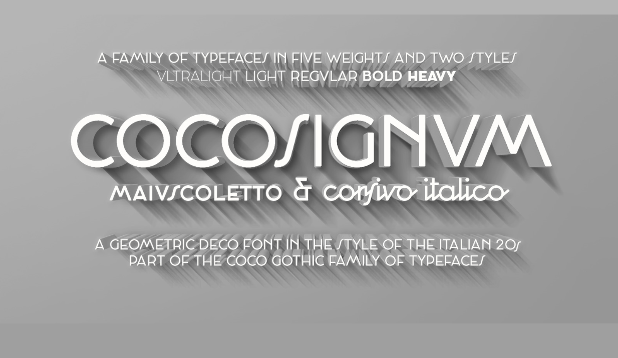 Cocosignum Font Family
